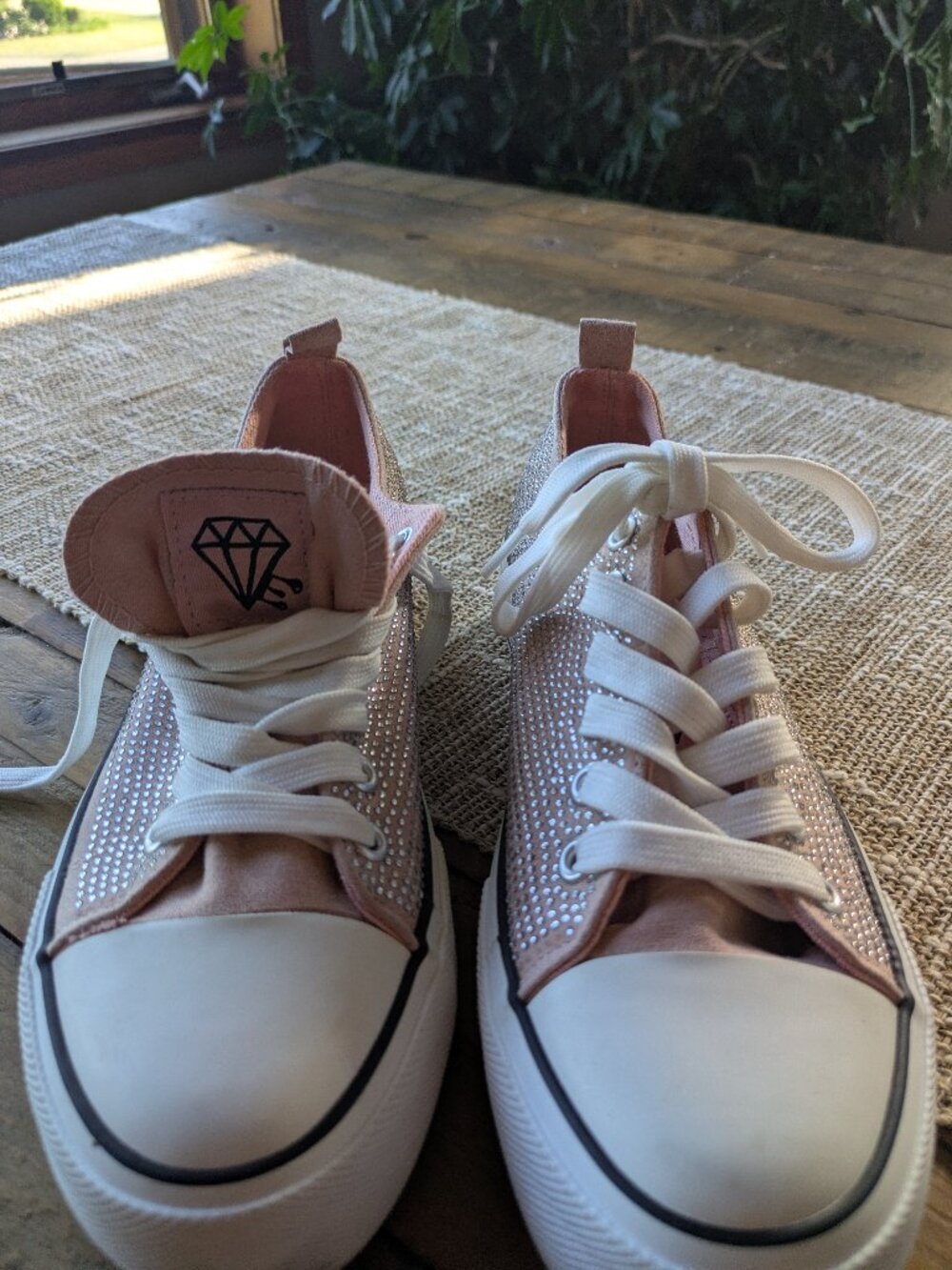 Rock & Candy Pink Rhinestone Sneakers